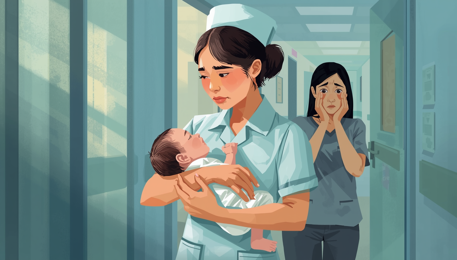 Ilustrasi suasana ruang bayi di rumah sakit terkait insiden bayi nyaris tertukar di RSHS Bandung