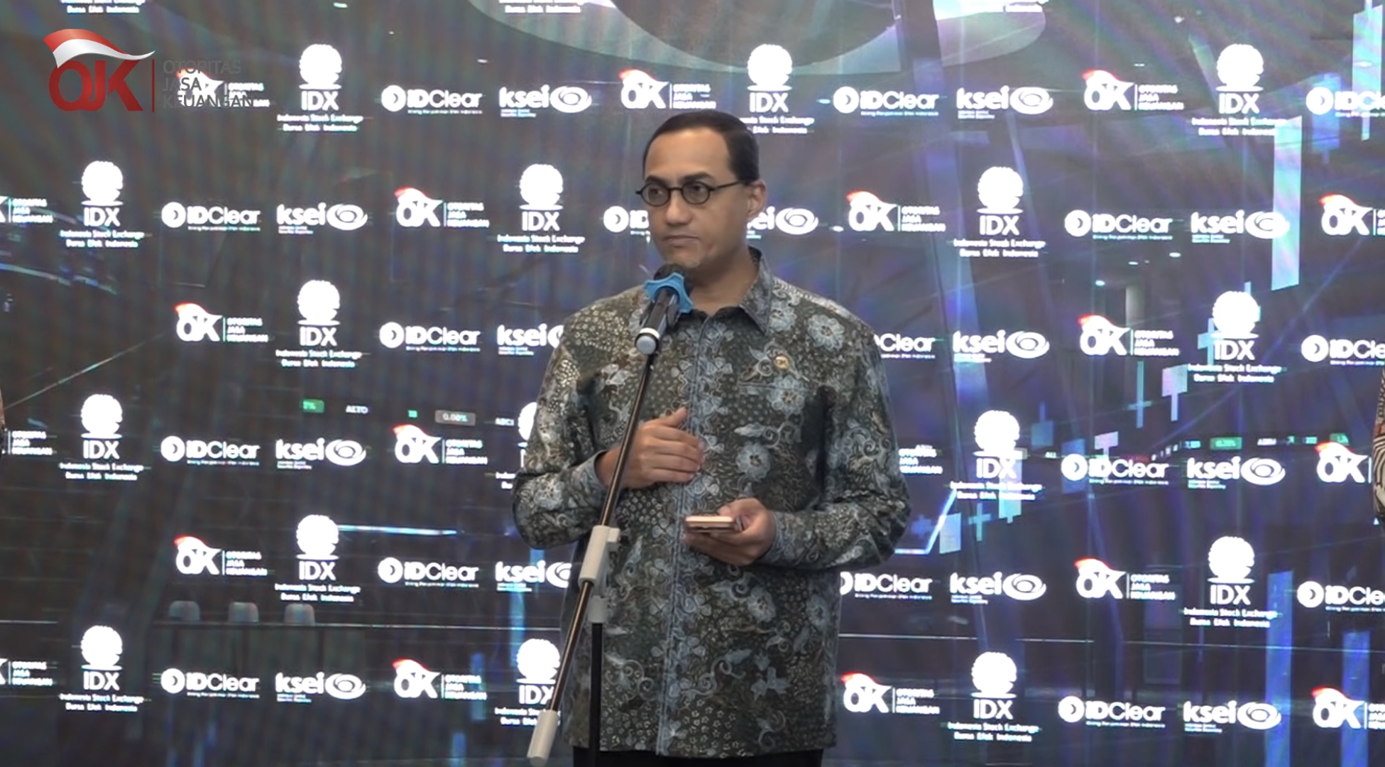Konferensi pers BEI dan OJK terkait perkembangan pasar modal Indonesia pasca rebalancing MSCI Mei 2026