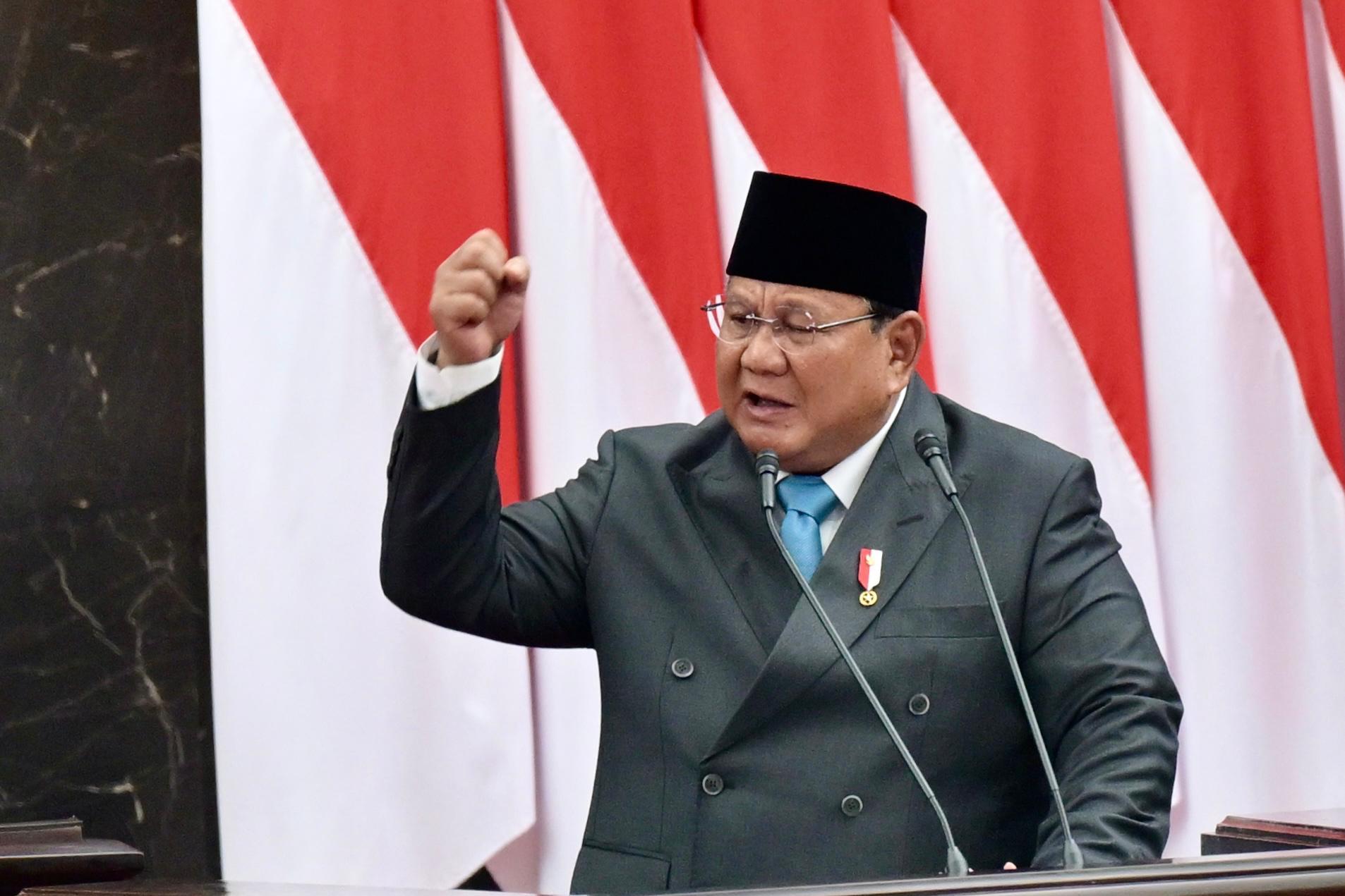 Presiden Prabowo menyampaikan pidato ekonomi di DPR RI