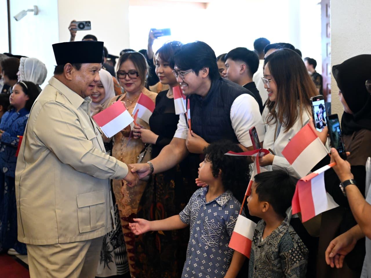 Prabowo Subianto bertemu pelajar Indonesia di Ankara Turkiye