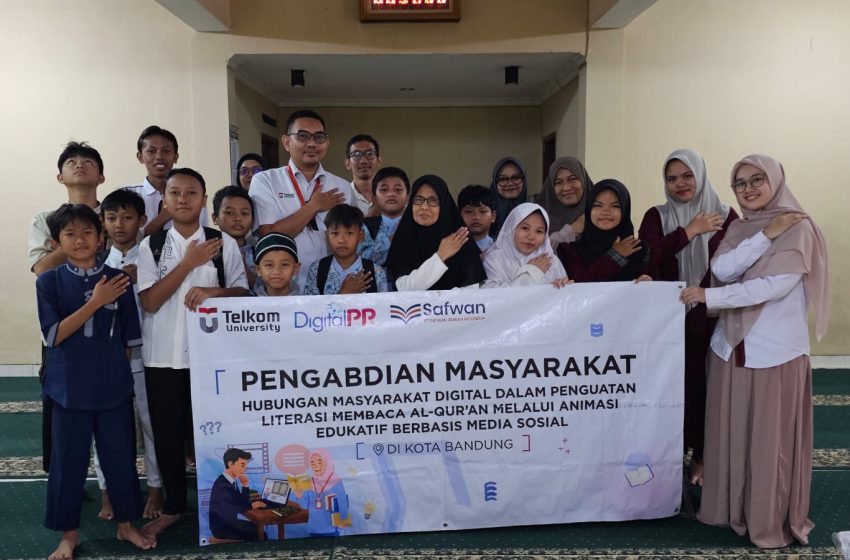  Telkom University Gelar Pengabdian Masyarakat di TPA Masjid Al-Istiqomah, Hadirkan Pembelajaran Al-Qur’an Berbasis Animasi Digital
