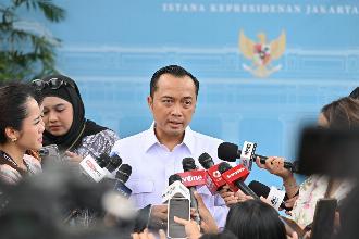 Menteri Sekretaris Negara Prasetyo Hadi menyampaikan komitmen pemerintah dalam pemberantasan korupsi di Jakarta